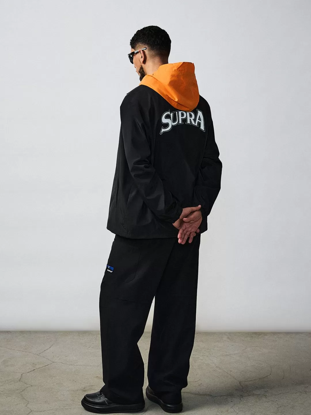 BAYC Back Graphic Woven Coach Jacket^Supra Fashion
