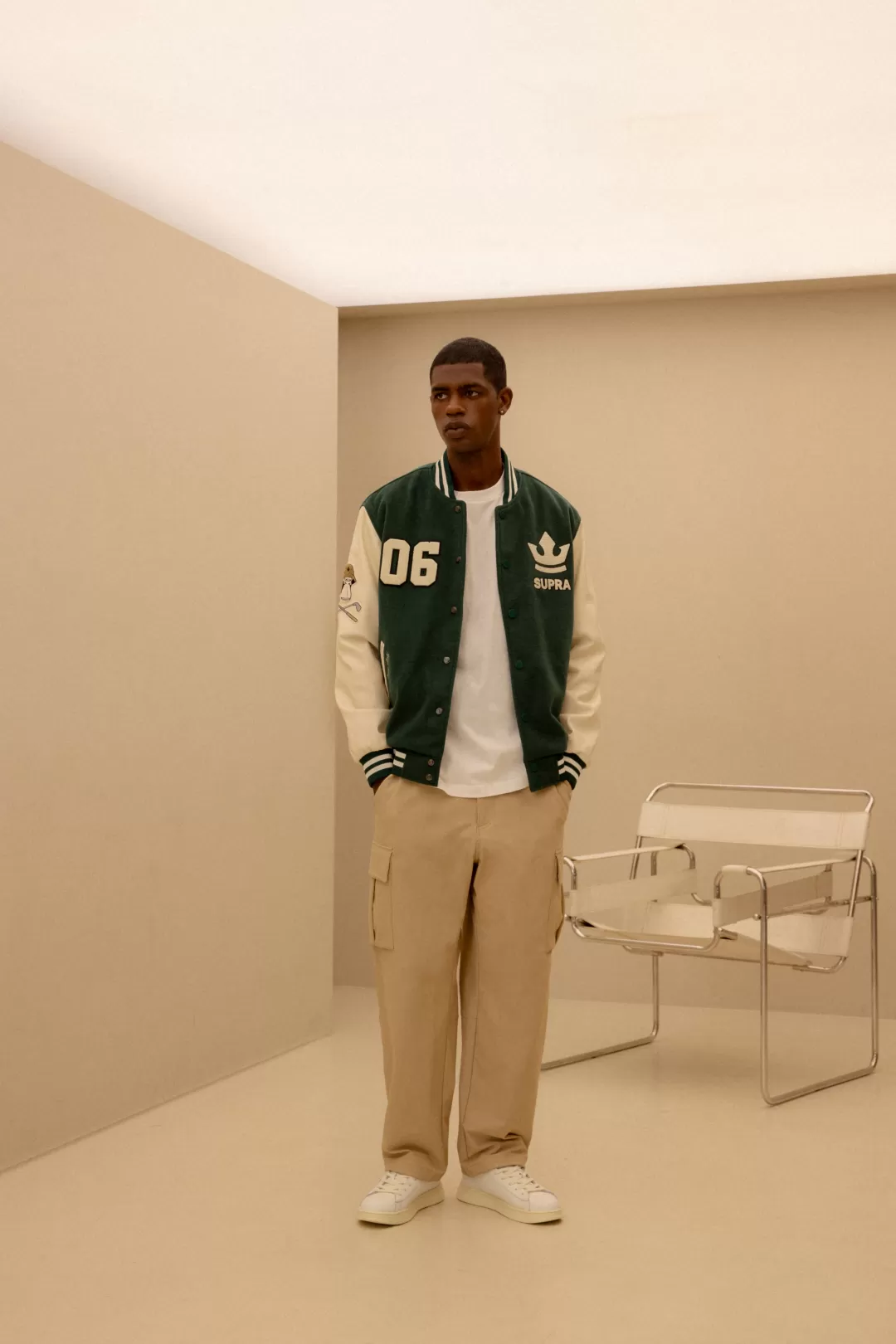 BAYC WOOL OVER FIT VARSITY JACKET^Supra Best