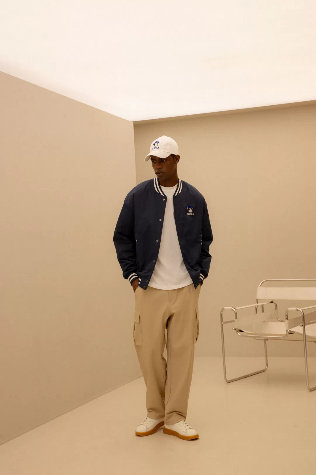 BAYC WOVEN OVER FIT VARSITY JACKET^Supra Best Sale