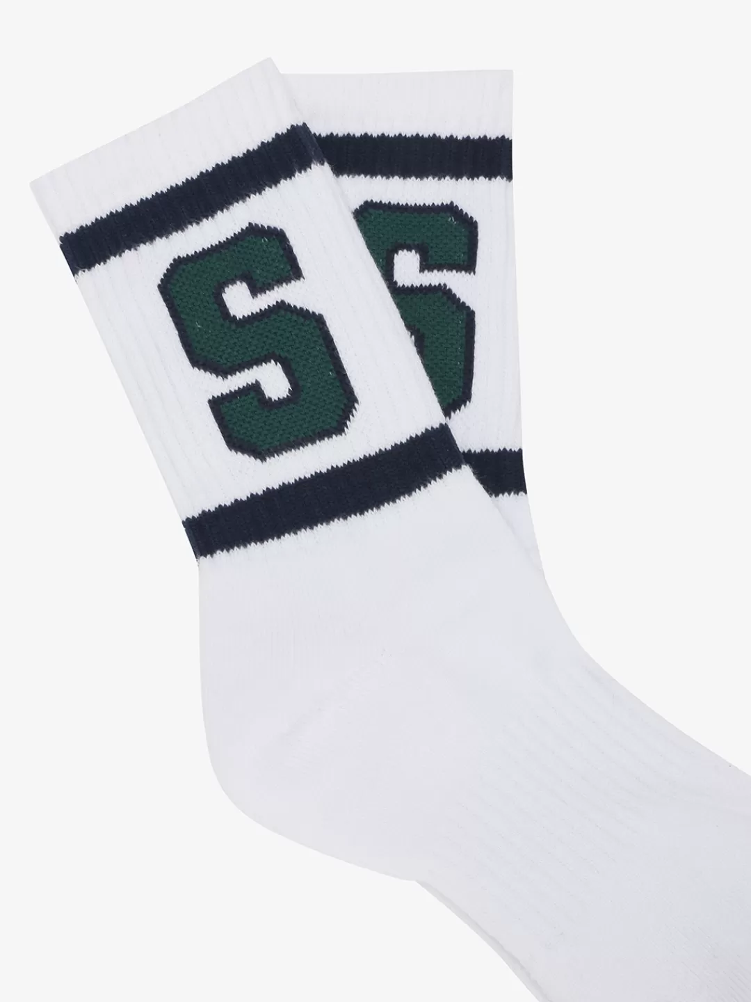 VARSITY DOUBLE STRIPE LOGO SOCKS^Supra Shop